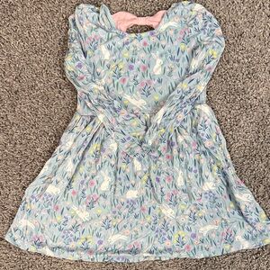 Little Sleepies bunny’s twirl dress- Blue and Pink